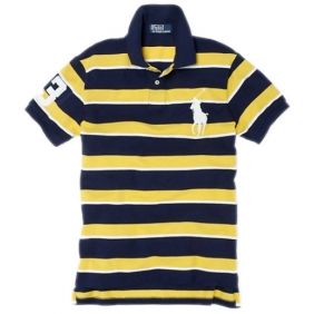 Homens Listrado Polo ralph lauren  201204-PLMT1038